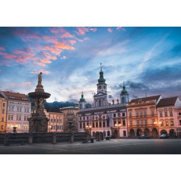 Lais Puzzle - Historisches Zentrum von Ceske Budejovice bei Nacht, Tschechische Republik - 1.000 Teile