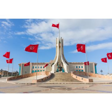 Lais Puzzle - Öffentlicher Platz von Tunis, Nationaldenkmal und Rathaus, Tunesien - 2.000 Teile