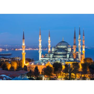 Lais Puzzle - Luftaufnahme der Blauen Moschee in Istanbul bei Nacht - 1.000 Teile