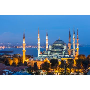 Lais Puzzle - Luftaufnahme der Blauen Moschee in Istanbul bei Nacht - 2.000 Teile