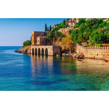 Lais Puzzle - Landschaft der antiken Schiffswerft in der Nähe des Kizil Kule Turms auf der Halbinsel Alanya, Bezirk Antalya, Türkei - 2.000 Teile