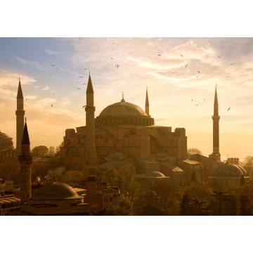 Lais Puzzle - Blick auf die Haghia Sophia oder Aya Sofya bei Sonnenuntergang in Istanbul, Türkei - 1.000 Teile