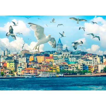 Lais Puzzle - Das Goldene Horn gegen den Galata-Turm, Istanbul, Türkei - 1.000 Teile