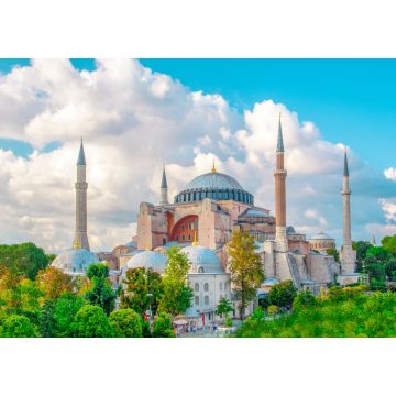Lais Puzzle - Architektur und Hagia Sophia Museum an einem sonnigen Tag in Eminonu, istanbul, Türkei - 1.000 Teile