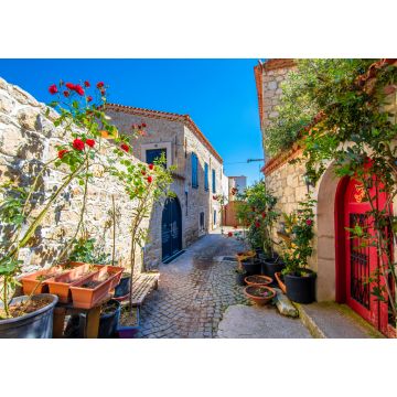 Lais Puzzle - Alacati Straßenansicht in Alacati Stadt. Alacati ist ein beliebtes historisches Touristenziel in der Türkei - 1.000 Teile