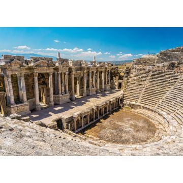 Lais Puzzle - Antikes Stadttheater von Hierapolis, Pamukkale, Denizli, Türkei. Römisches Theater von innen gesehen - 1.000 Teile