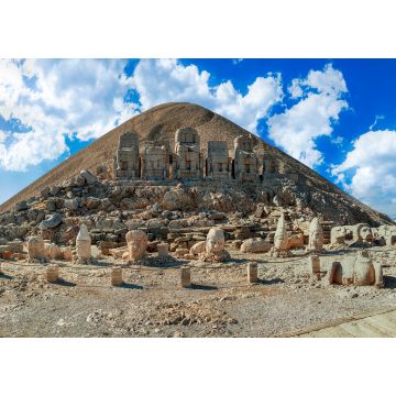 Lais Puzzle - Antike Statuen auf dem Gipfel des Nemrut-Bergs in Adiyaman, Türkei. Die UNESCO-Welterbestätte. Das Grab von König Antiochus von Kommagene - 1.000 Teile