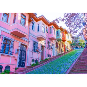 Lais Puzzle - Bunte Häuser in der alten Stadt Balat. Balat ist ein beliebtes touristisches Ziel in Istanbul - 1.000 Teile
