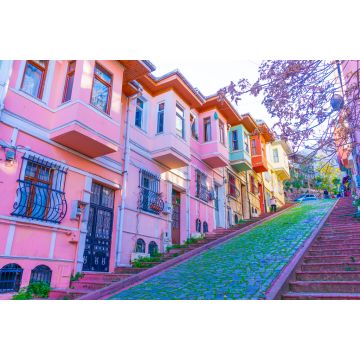 Lais Puzzle - Bunte Häuser in der alten Stadt Balat. Balat ist ein beliebtes touristisches Ziel in Istanbul - 2.000 Teile