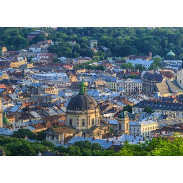 Lais Puzzle - Blick auf die Stadt Lviv vom Park des Hohen Schlosses bei Sonnenuntergang - 1.000 Teile