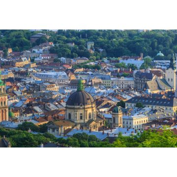 Lais Puzzle - Blick auf die Stadt Lviv vom Park des Hohen Schlosses bei Sonnenuntergang - 2.000 Teile
