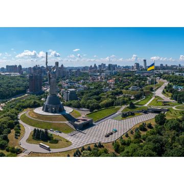 Lais Puzzle - Luftaufnahme des Mutterland-Denkmals in Kiew. Historische Sehenswürdigkeiten der Ukraine. Schöne Aussicht auf Kiew - 1.000 Teile