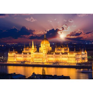 Lais Puzzle - Schöne Nachtszene über dem berühmten Parlamentsgebäude in Budapest, Ungarn - 1.000 Teile
