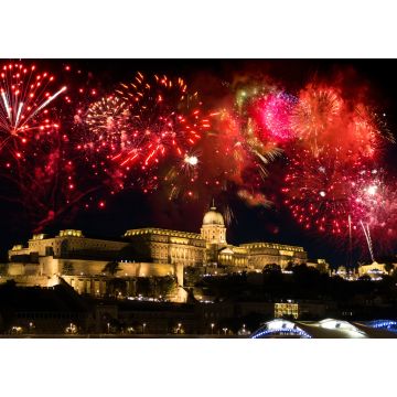 Lais Puzzle - Feuerwerk über Burgberg und Parlament, Budapest - 1.000 Teile