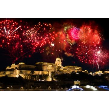 Lais Puzzle - Feuerwerk über Burgberg und Parlament, Budapest - 2.000 Teile