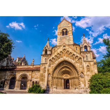 Lais Puzzle - Alte mittelalterliche gotische Kapelle im sonnigen Varosliget-Park, Budapest, Ungarn - 1.000 Teile