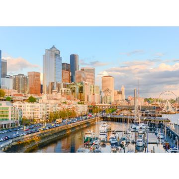 Lais Puzzle - Schöner Blick auf das Hafenviertel und die Skyline von Seattle bei Sonnenuntergang - 1.000 Teile