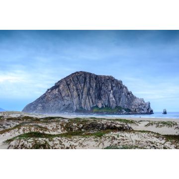 Lais Puzzle - Morro Rock mit Sanddünen am Morro Creek Beach. Morro Bay, San Luis Obispo County, Kalifornien, USA - 2.000 Teile