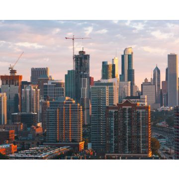 Lais Puzzle - Downtown chicago Stadtbild Wolkenkratzer Skyline bei Sonnenuntergang - 40, 100, 200, 500, 1.000 & 2.000 Teile