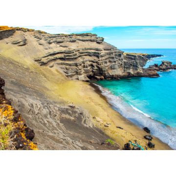Lais Puzzle - Blick auf den Strand Papakolea (grüner Sandstrand), Hawaii - 1.000 Teile