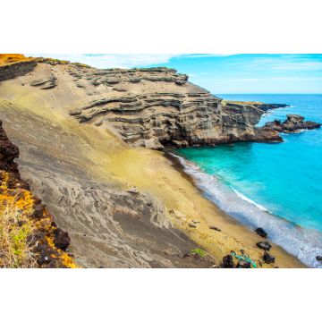 Lais Puzzle - Blick auf den Strand Papakolea (grüner Sandstrand), Hawaii - 2.000 Teile