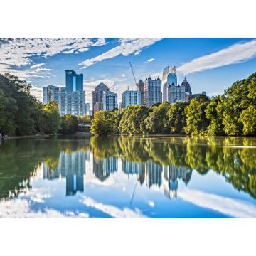 Lais Puzzle - Skyline von Atlanta vom Piedmont Park aus - 1.000 Teile