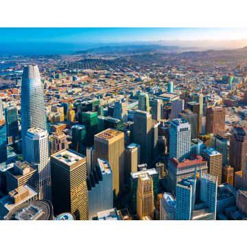 Lais Puzzle - Wolkenkratzer in der Innenstadt von San Francisco aus der Vogelperspektive - 40, 100, 200, 500, 1.000 & 2.000 Teile