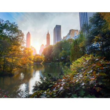 Lais Puzzle - New York City Manhattan, Wolkenkratzer und bunte Bäume mit Spiegelung - 40, 100, 200, 500, 1.000 & 2.000 Teile