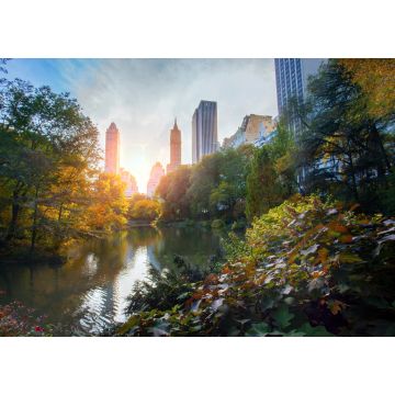 Lais Puzzle - New York City Manhattan, Wolkenkratzer und bunte Bäume mit Spiegelung - 1.000 Teile