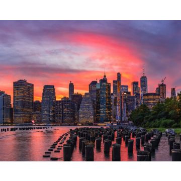 Lais Puzzle - Sonnenuntergang im Brooklyn Bridge Park mit Blick auf die Skyline von Manhattan - 40, 100, 200, 500, 1.000 & 2.000 Teile