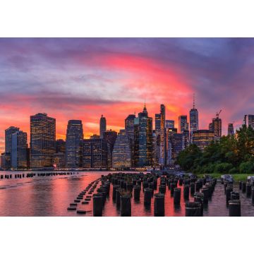 Lais Puzzle - Sonnenuntergang im Brooklyn Bridge Park mit Blick auf die Skyline von Manhattan - 1.000 Teile