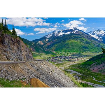 Lais Puzzle - Blick über die Stadt Silverton, Colorado, vom San Juan Skyway aus - 2.000 Teile