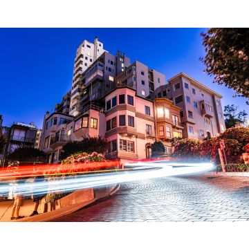 Lais Puzzle - Lombard Street in San Francisco bei Nacht - 40, 100, 200, 500, 1.000 & 2.000 Teile