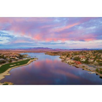 Lais Puzzle - Luftaufnahme des wunderschönen Lake Las Vegas bei Sonnenuntergang - 2.000 Teile