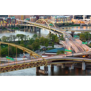 Lais Puzzle - Brücken über den Monongahela River und den Allegheny River, Pittsburgh, Pennsylvania, USA - 2.000 Teile