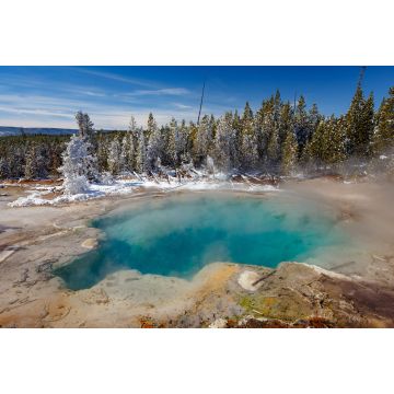 Lais Puzzle - Emerald Spring im Bereich des Norris Geyser Basin Trail, im Winter im Yellowstone National Park, Wyoming - 2.000 Teile