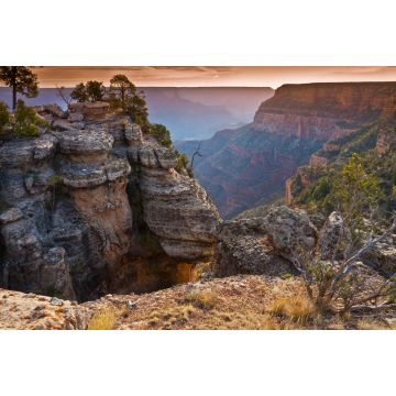 Lais Puzzle - Cocina-Kalksteinausläufer in der Nähe von Maricopa Point mit der Cheops-Pyramide in der Ferne, South Rim, Grand Canyon NP, Arizona - 2.000 Teile