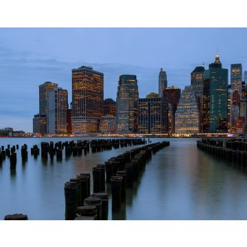 Lais Puzzle - New York City. Manhattan Downtown Skyline Wolkenkratzer in der Abenddämmerung - 40, 100, 200, 500, 1.000 & 2.000 Teile