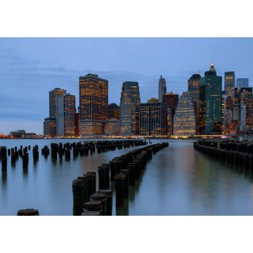 Lais Puzzle - New York City. Manhattan Downtown Skyline Wolkenkratzer in der Abenddämmerung - 1.000 Teile