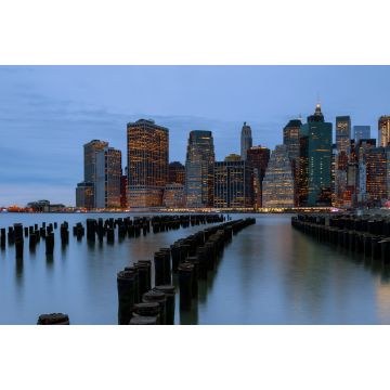 Lais Puzzle - New York City. Manhattan Downtown Skyline Wolkenkratzer in der Abenddämmerung - 2.000 Teile