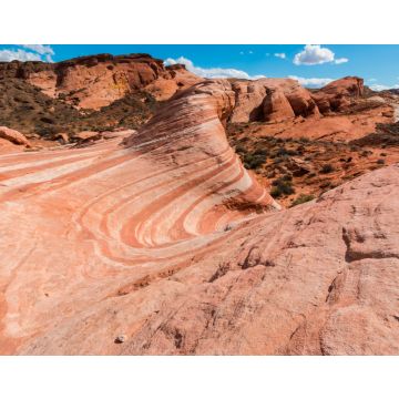 Lais Puzzle - Das gestreifte Sandstein-Glattgestein der Feuerwelle im Feuertal, Valley of Fire State Park, Nevada, USA - 40, 100, 200, 500, 1.000 & 2.000 Teile