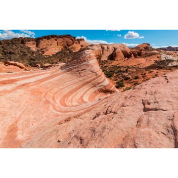 Lais Puzzle - Das gestreifte Sandstein-Glattgestein der Feuerwelle im Feuertal, Valley of Fire State Park, Nevada, USA - 2.000 Teile