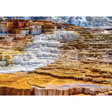Lais Puzzle - Panorama Nahaufnahme des Jupiters und der Hügelterrassen bei Mammoth Hot Springs im Yellowstone National Park - 1.000 Teile