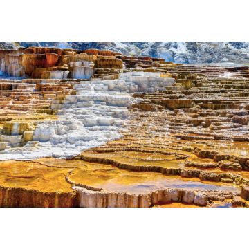 Lais Puzzle - Panorama Nahaufnahme des Jupiters und der Hügelterrassen bei Mammoth Hot Springs im Yellowstone National Park - 2.000 Teile