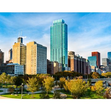 Lais Puzzle - Skyline von Chicago am Grant Park in Illinois - Vereinigte Staaten - 40, 100, 200, 500, 1.000 & 2.000 Teile