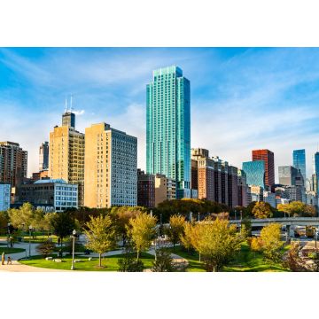 Lais Puzzle - Skyline von Chicago am Grant Park in Illinois - Vereinigte Staaten - 1.000 Teile