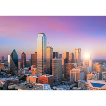 Lais Puzzle - Stadtbild von Dallas, Texas, mit blauem Himmel bei Sonnenuntergang - 1.000 Teile