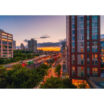 Lais Puzzle - Sonnenuntergang in der Stadt Brooklyn New York usa Gebäudeverkehr - 1.000 Teile