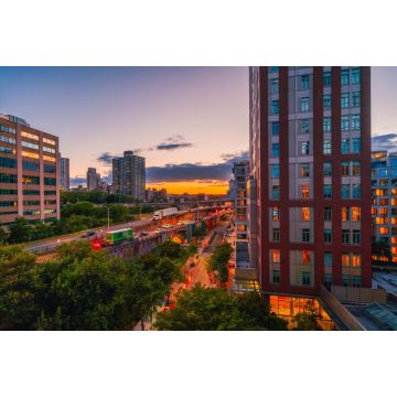Lais Puzzle - Sonnenuntergang in der Stadt Brooklyn New York usa Gebäudeverkehr - 2.000 Teile