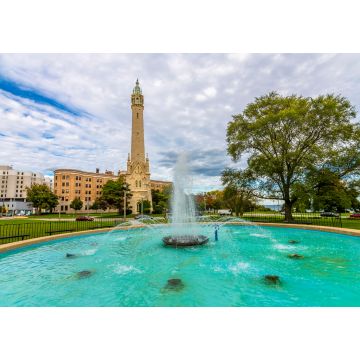 Lais Puzzle - Wasserturm am Gilman Triangle in Milwaukee Stadt - 1.000 Teile